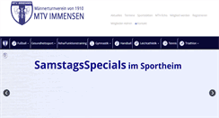 Desktop Screenshot of mtv-immensen.de